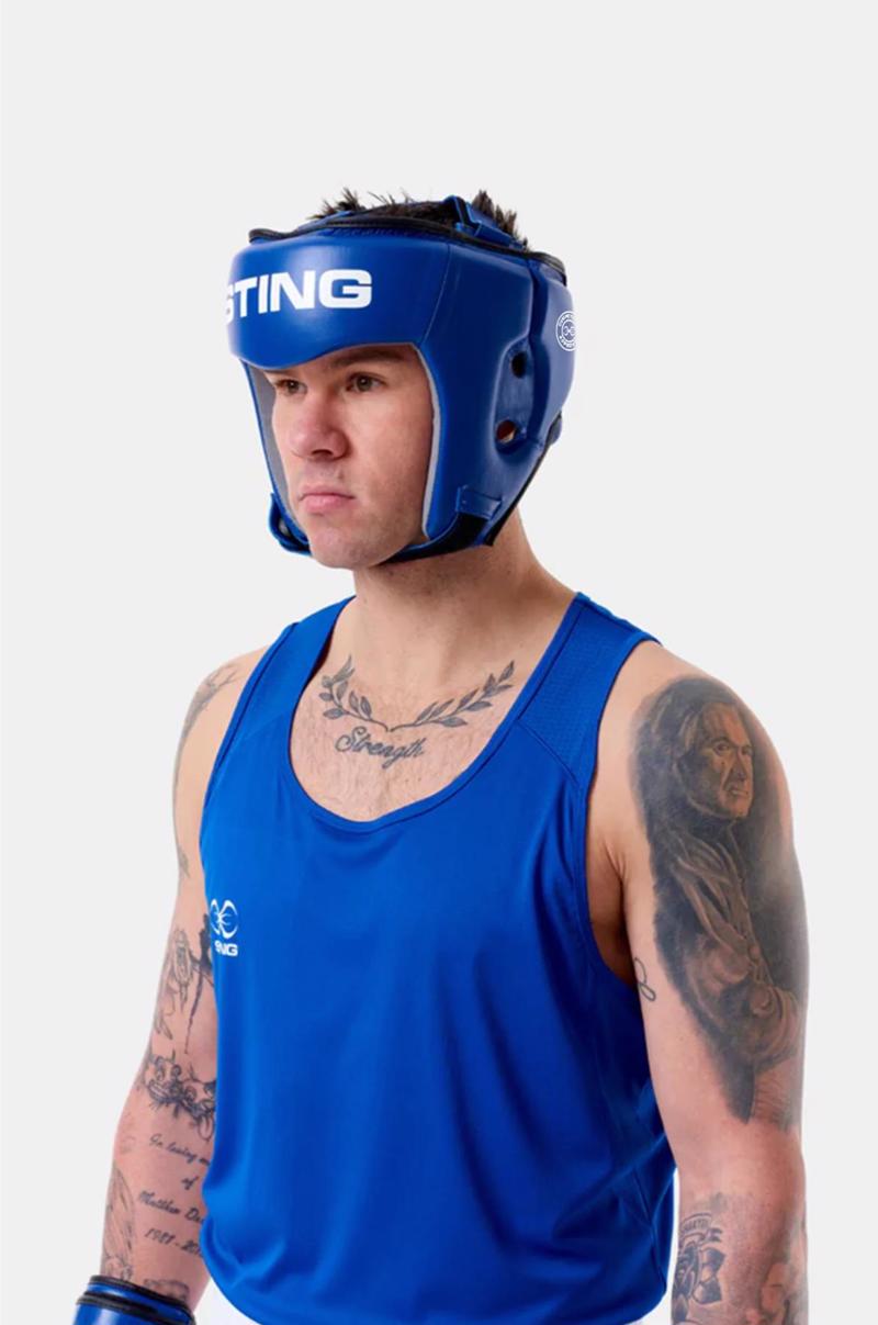 Sting sports Competition Approved Headguard -blue